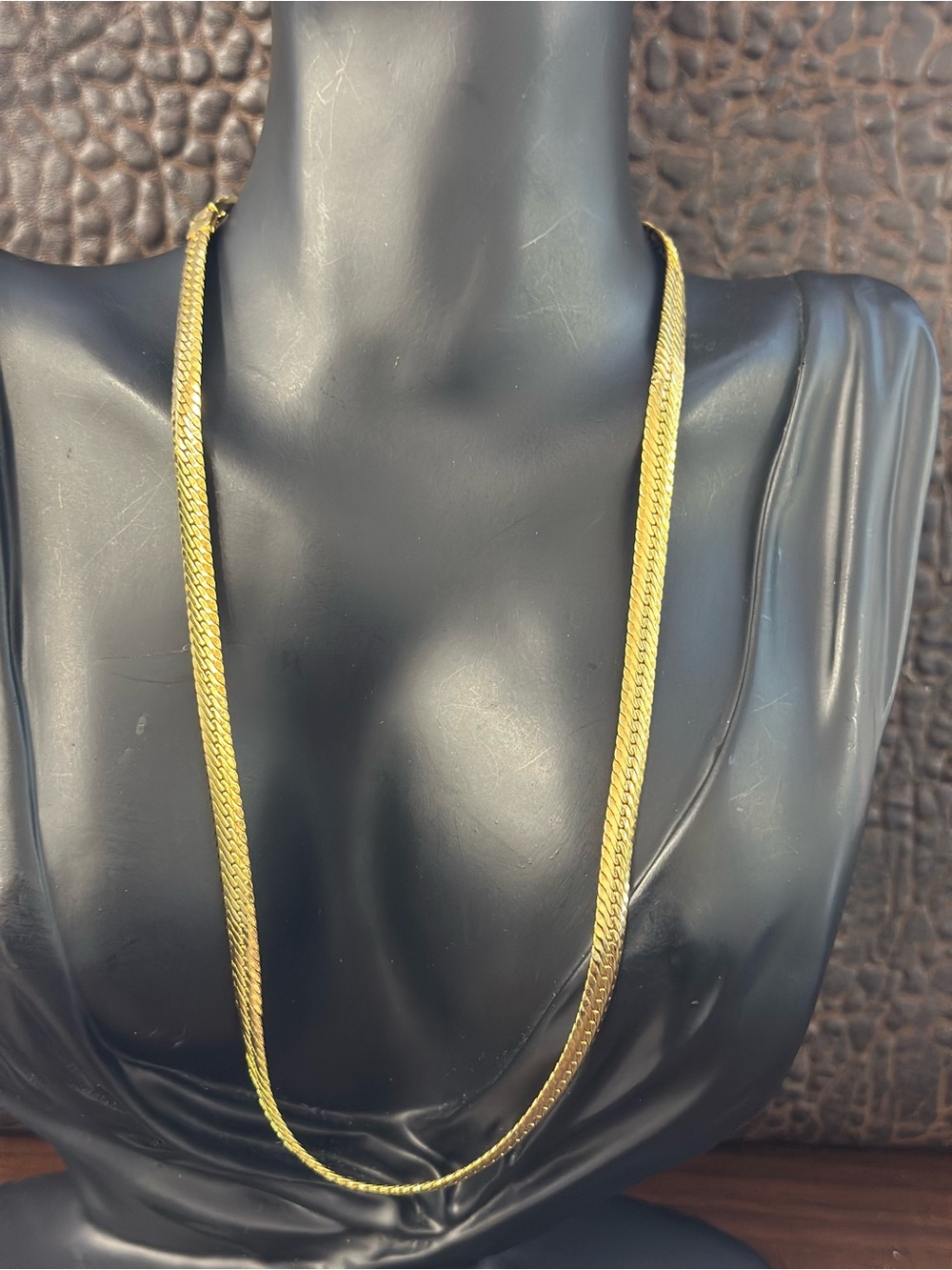 Vintage Napier Gold-Tone Herringbone Necklace - Women's Jewelry